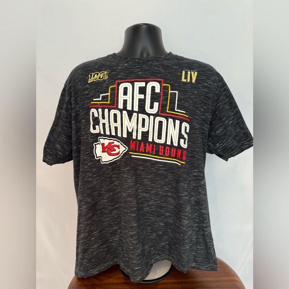 Kansas City Cheifs AFC Champions Tee—  “Miami Bound Super Bowl LIV
